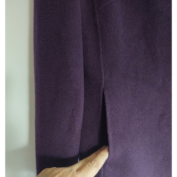 Charter Club Side Button Purple Wool Jacket Size 6 - Picture 6 of 8